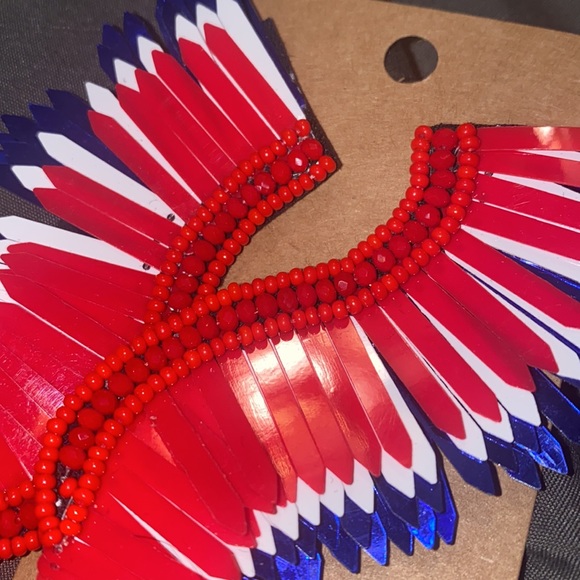 New! Patriotic wing earrings! - Picture 5 of 5